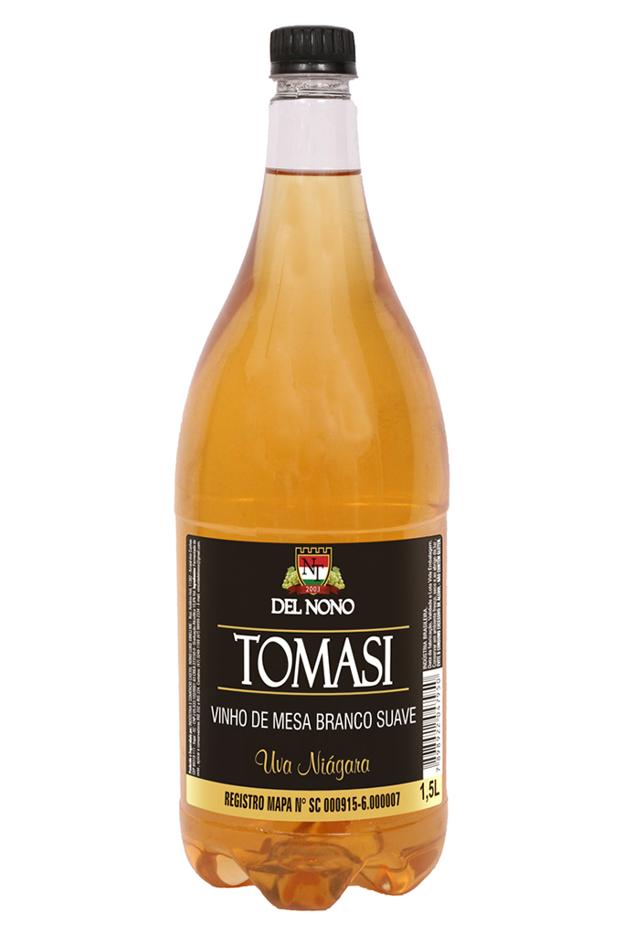 VINHO DE MESA BRANCO SUAVE DEL NONO TOMASI 1,5 LITROS