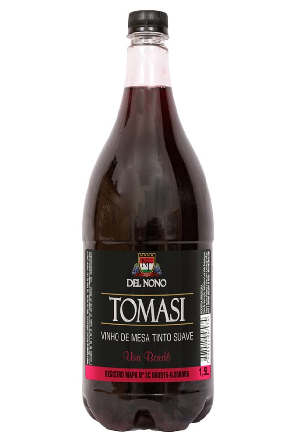 VINHO DE MESA TINTO SUAVE DEL NONO TOMASI 1,5 LITROS