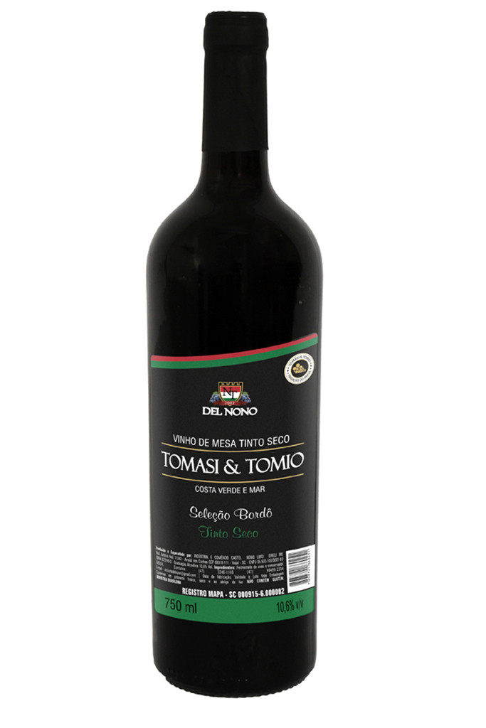 Vinho de Mesa Tinto Seco Tomasi & Tomio 750 ml