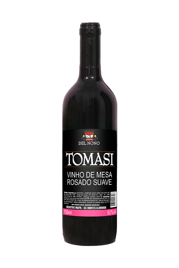 Vinho de Mesa Rosado Suave Del Nono Tomasi 750 ml