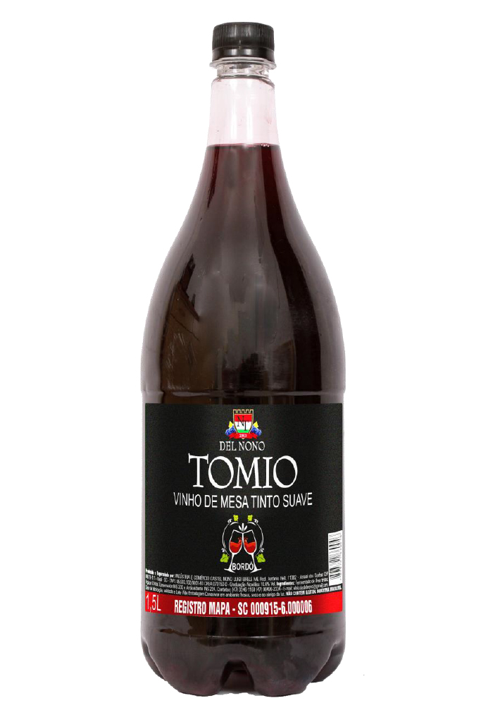 VINHO DE MESA TINTO SUAVE NONO TOMIO 1,5 LITROS