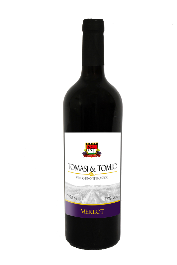 Vinho Fino Tinto Seco Merlot Tomasi & Tomio 750 ml