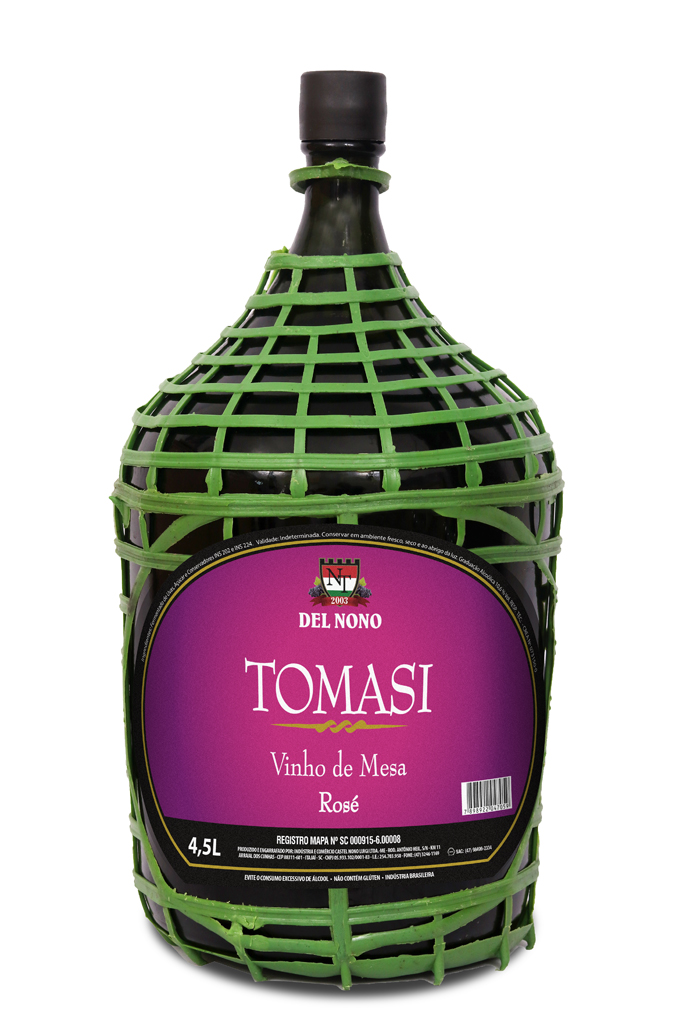 VINHO DE MESA ROSADO SUAVE DEL NONO TOMASI 4,5 LITROS