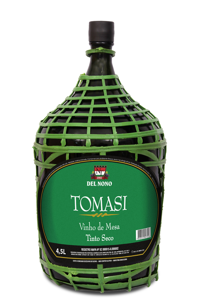 VINHO DE MESA TINTO SECO DEL NONO TOMASI 4,5 LITROS