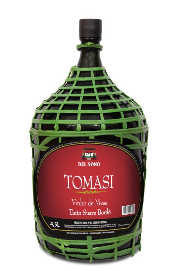 VINHO DE MESA TINTO SUAVE DEL NONO TOMASI 4,5 LITROS