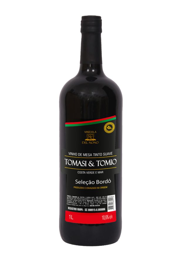VINHO TINTO SUAVE TOMASI & TOMIO 1 LITRO
