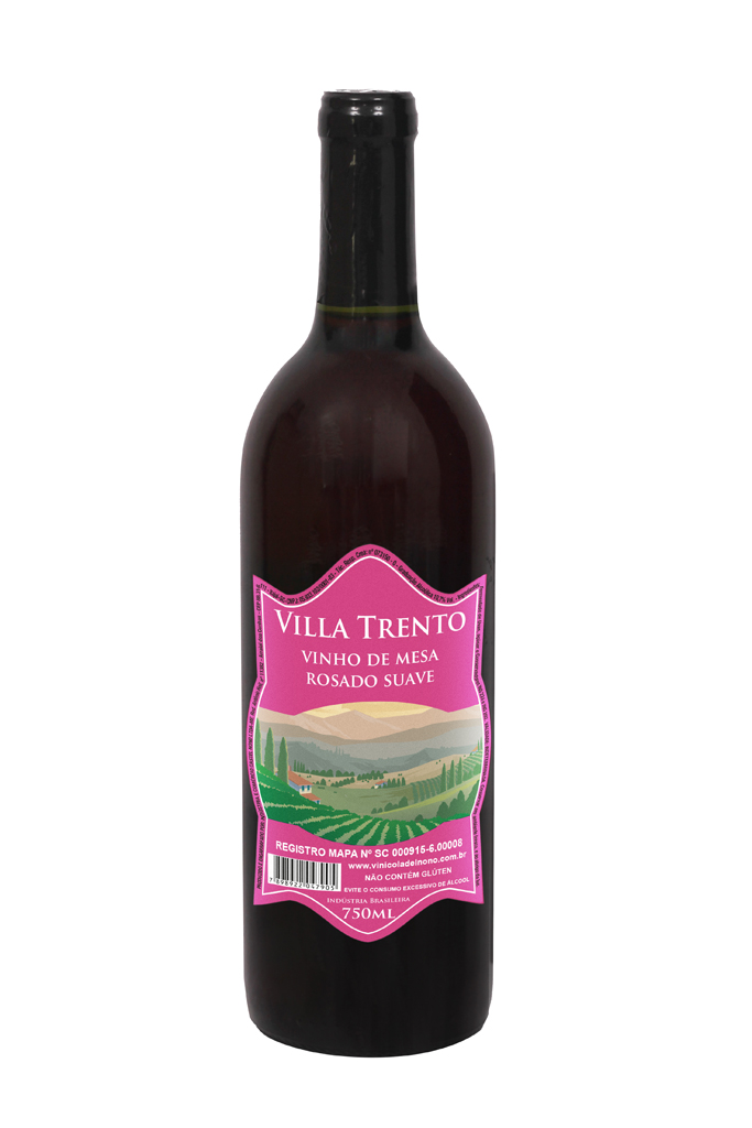Vinho de Mesa Rosado Suave Villa Trento 750 ml