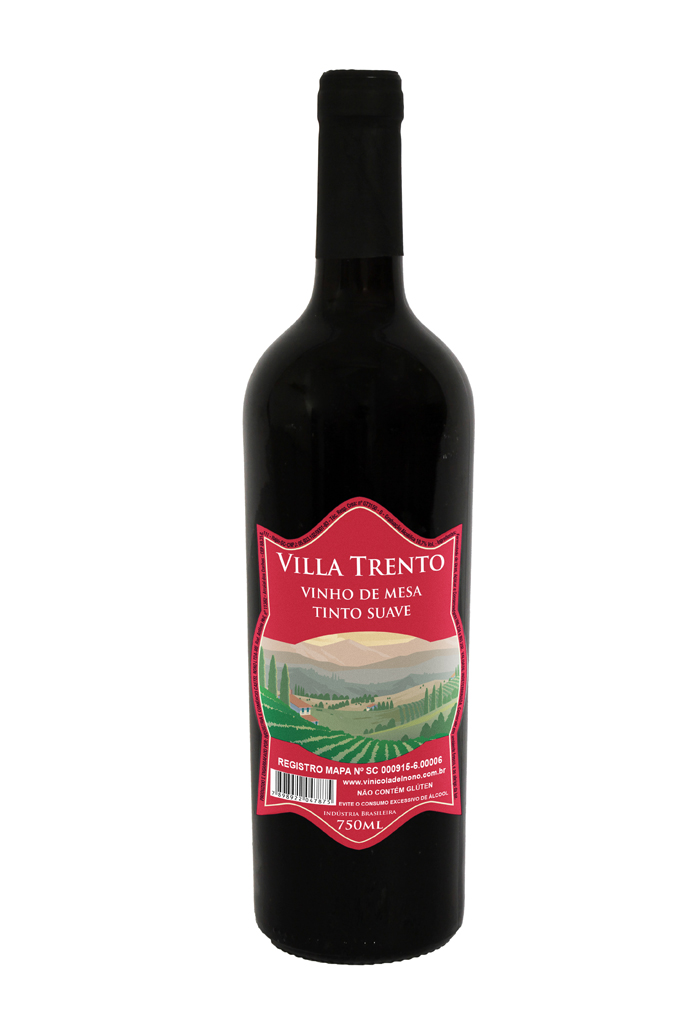 Vinho de Mesa Tinto Suave Villa Trento 750 ml