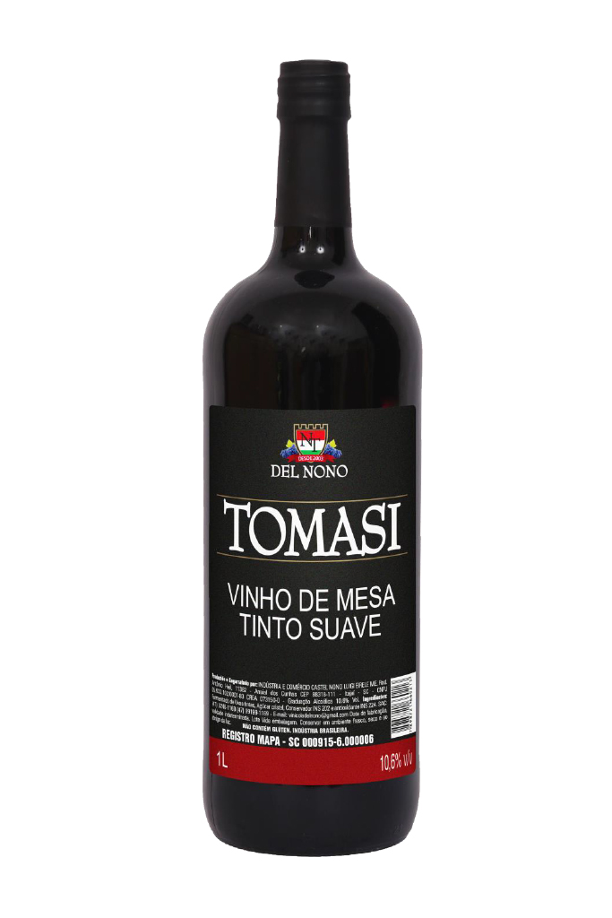 VINHO TINTO SUAVE NONO TOMASI 1 LITRO